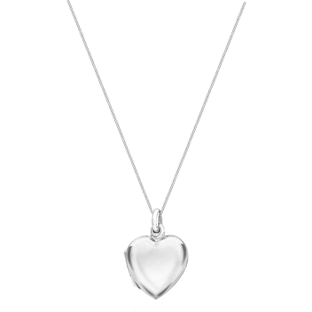 Sterling Silver Heart Locket Necklace